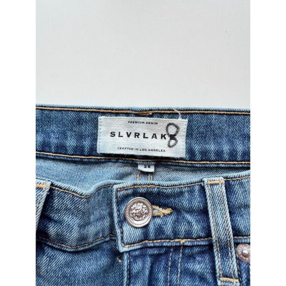 SLVRLAKE London Serial Believer High Rise Stretch Straight Leg Jeans, Size 26 - Picture 12 of 16